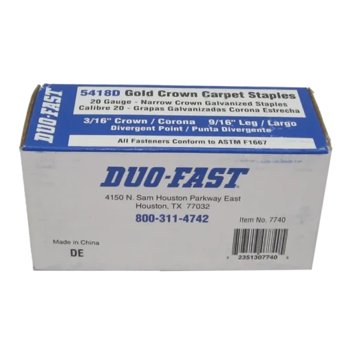 5418D Crown Gold Staple Brand: Duo-Fast